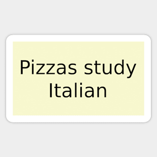 Pizzas study Italian Sticker